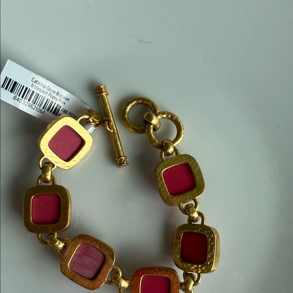 Julie Vos Gold Bracelet with Pink Accents - Picture 2 of 3